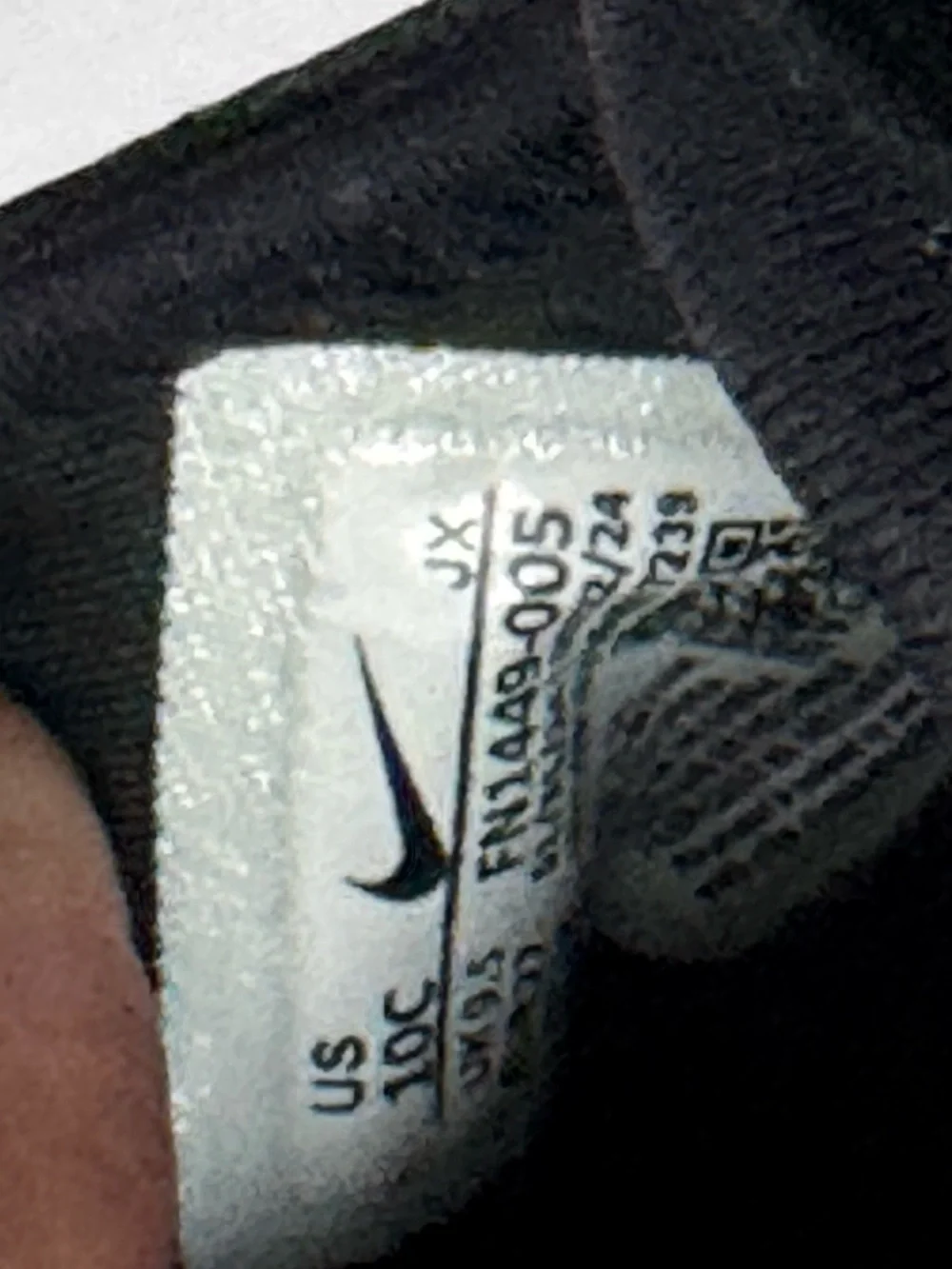 Nike Flex Runner 3 Toddler Size 10C Black White Slip-On Running Shoes FN1449-001